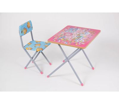 Комплект детской мебели "Фея" Досуг 201 Алфавит розовый