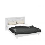 Кровать "Амели" двуспальная кровать с мягкой вставкой"