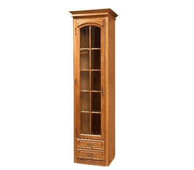 Шкаф с витриной "Элбург" 1384-03 (полки деревянные)"