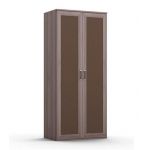 Шкаф для одежды "Gloss" 02 с экокожей"