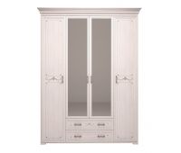 Шкаф "Афродита" 4-х дверный с декоративным элементом (с ящиками и зеркалами)"