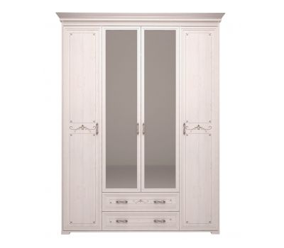 Шкаф "Афродита" 4-х дверный с декоративным элементом (с ящиками и зеркалами)"