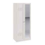 Шкаф "Саванна" для одежды с 1-ой глухой и 1-ой зеркальной дверями"