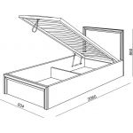 Кровать "Ostin" с подъемным механизмом М 22