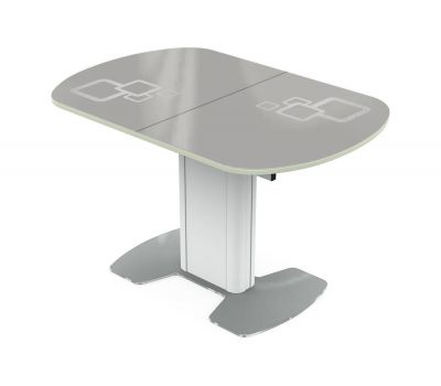 Кухонный стол "Сицилия-рисунок квадро Матте" СВ исп. 2"