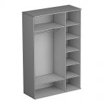 Шкаф для одежды "Kantri" 03 (фасады: 2 глухих+1 зеркало)"