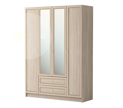 Шкаф 4-дверный с зеркалами "Брайтон" мод.25"