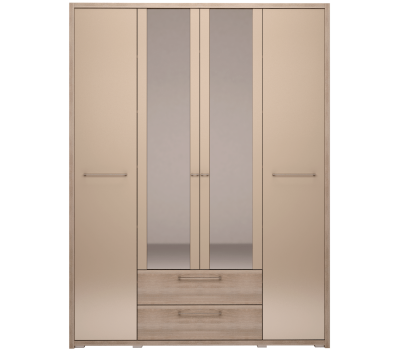 Шкаф 4-х дверный с ящиками "Вива" мод. 9 (с зеркалами)"